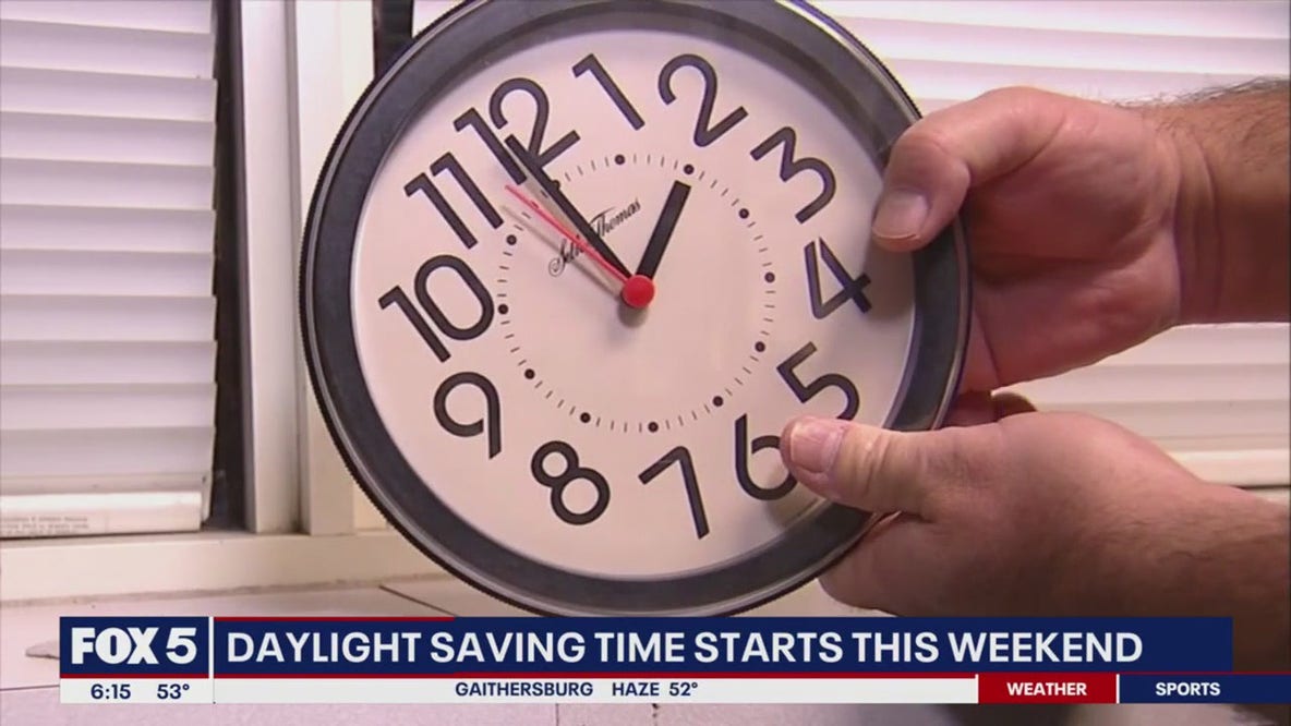 Daylight savings time starts this weekend